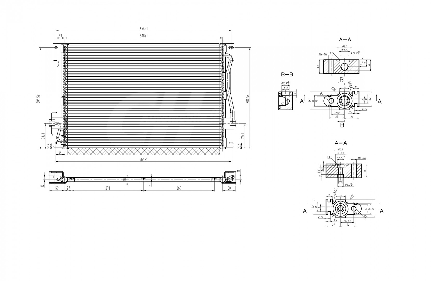 606 215_B CHLODNICA DO KLIMAT.VOLVO V70 2.5TDI 97-