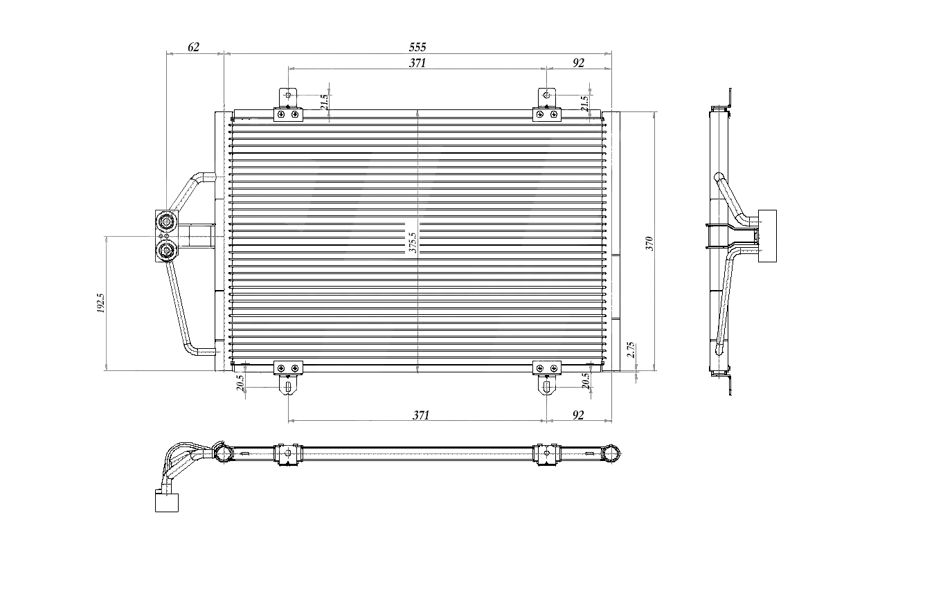 606 400_B CHLODNICA DO KLIMAT.MEGANE 1.4,1.6 95-98