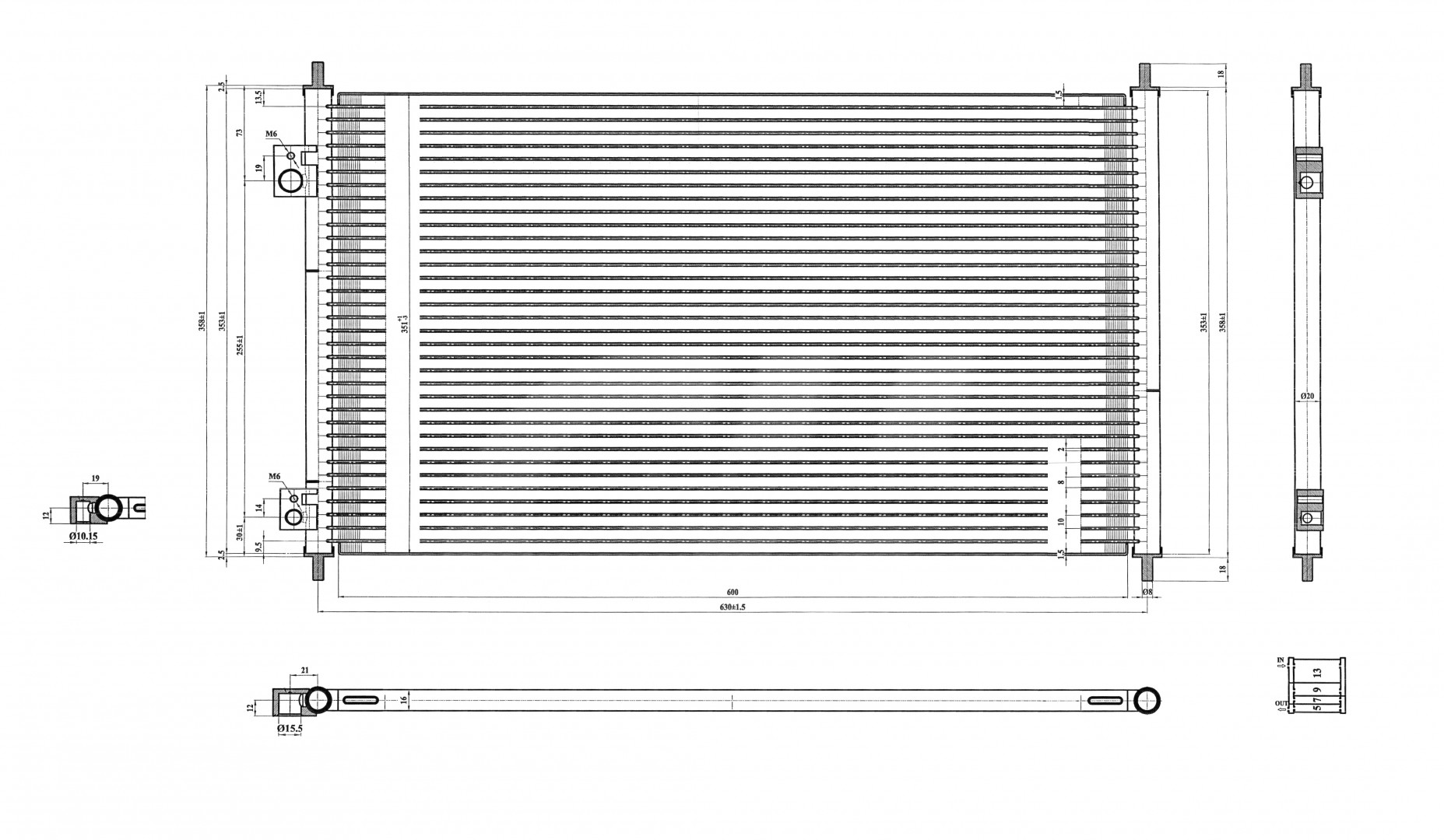 606 927_B CHLODNICA DO KLIMAT.CIVIC 1.4 16V 01-