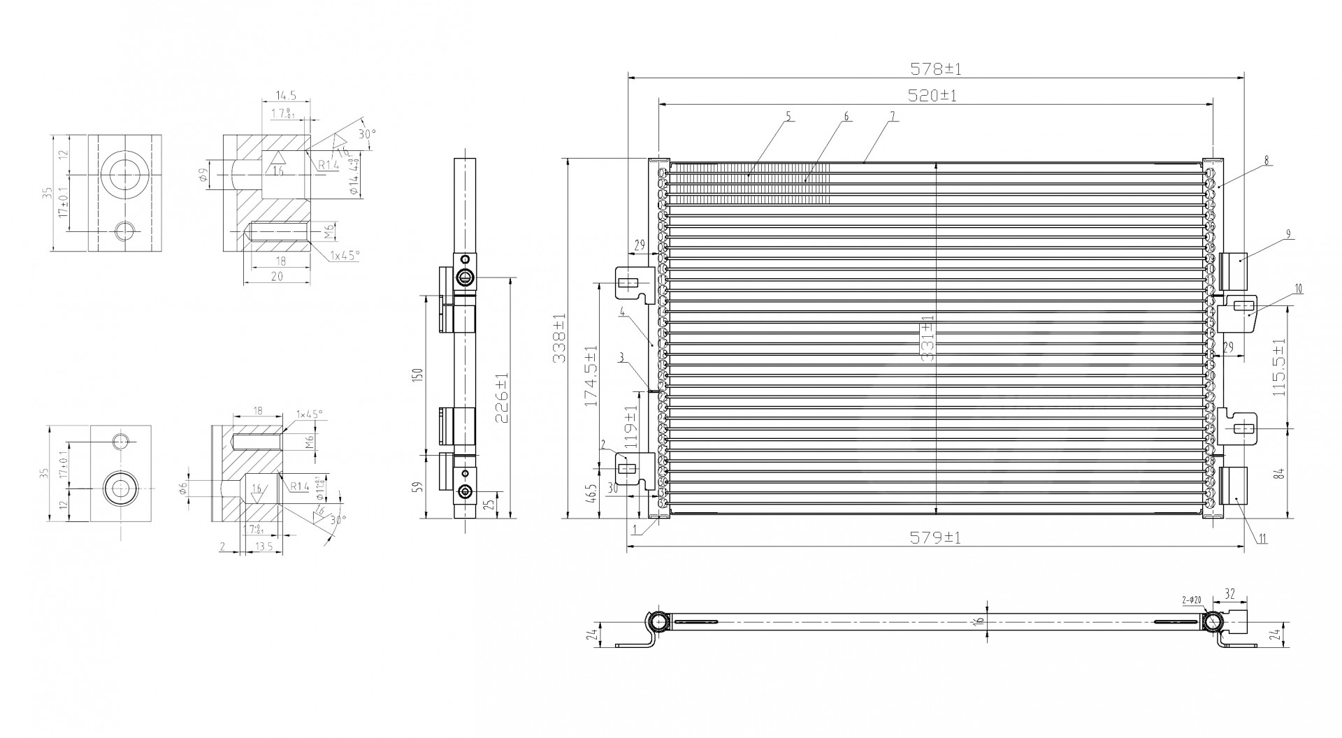 607 802_B CHLODNICA DO KLIMAT.KANGOO 1.5DCI 03-