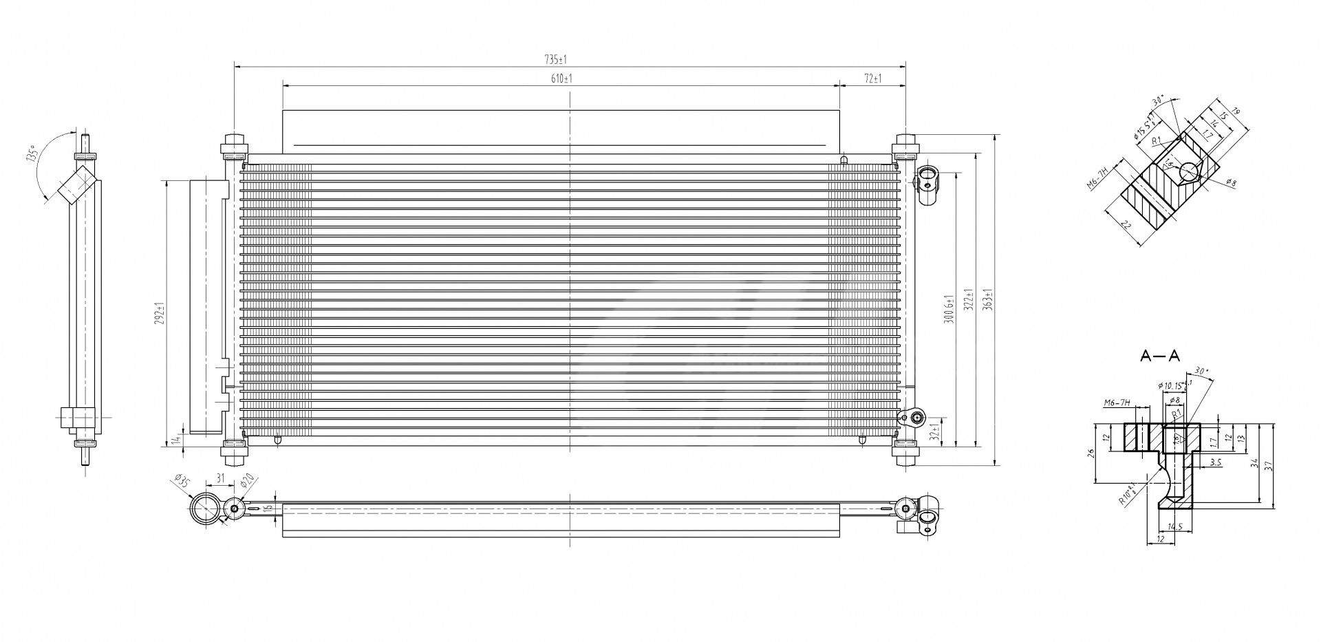 607 806_B CHLODNICA DO KLIMAT.JAZZ 1.2-1.4 03-