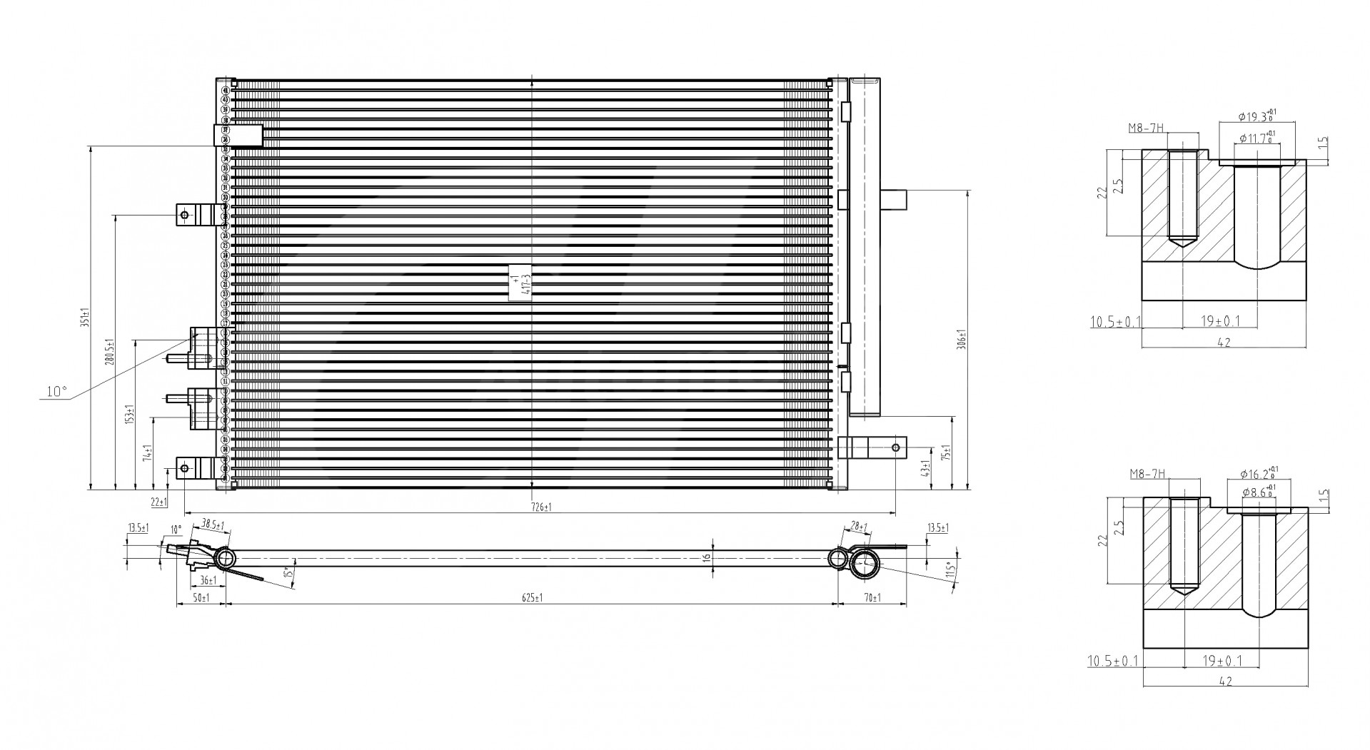608 186_B CHLODNICA DO KLIMAT.ALFA 159 1.9JTDM 05-