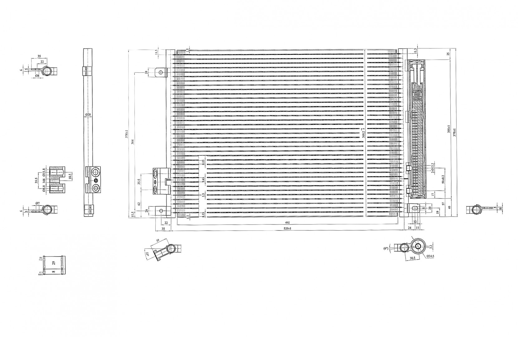 611 419_B CHLODNICA DO KLIMAT.FIAT PANDA 12-