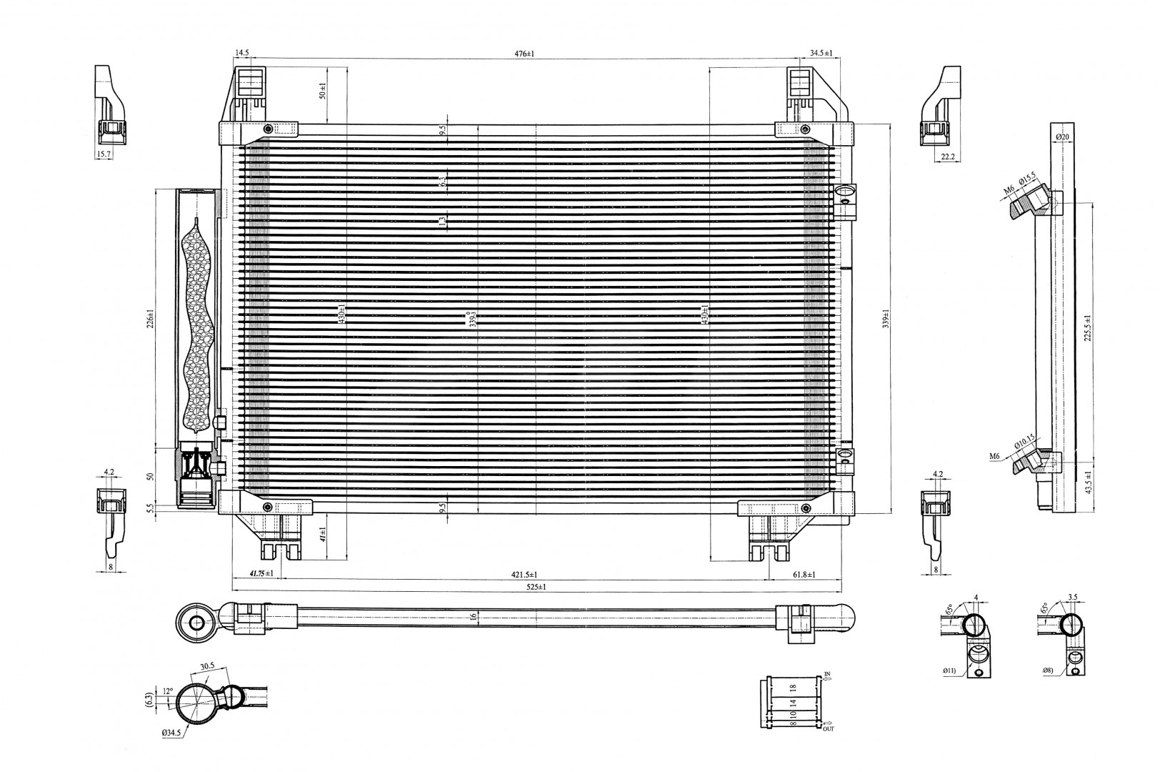 612 276_B CHLODNICA DO KLIMAT.YARIS 1.0-1.3 05-