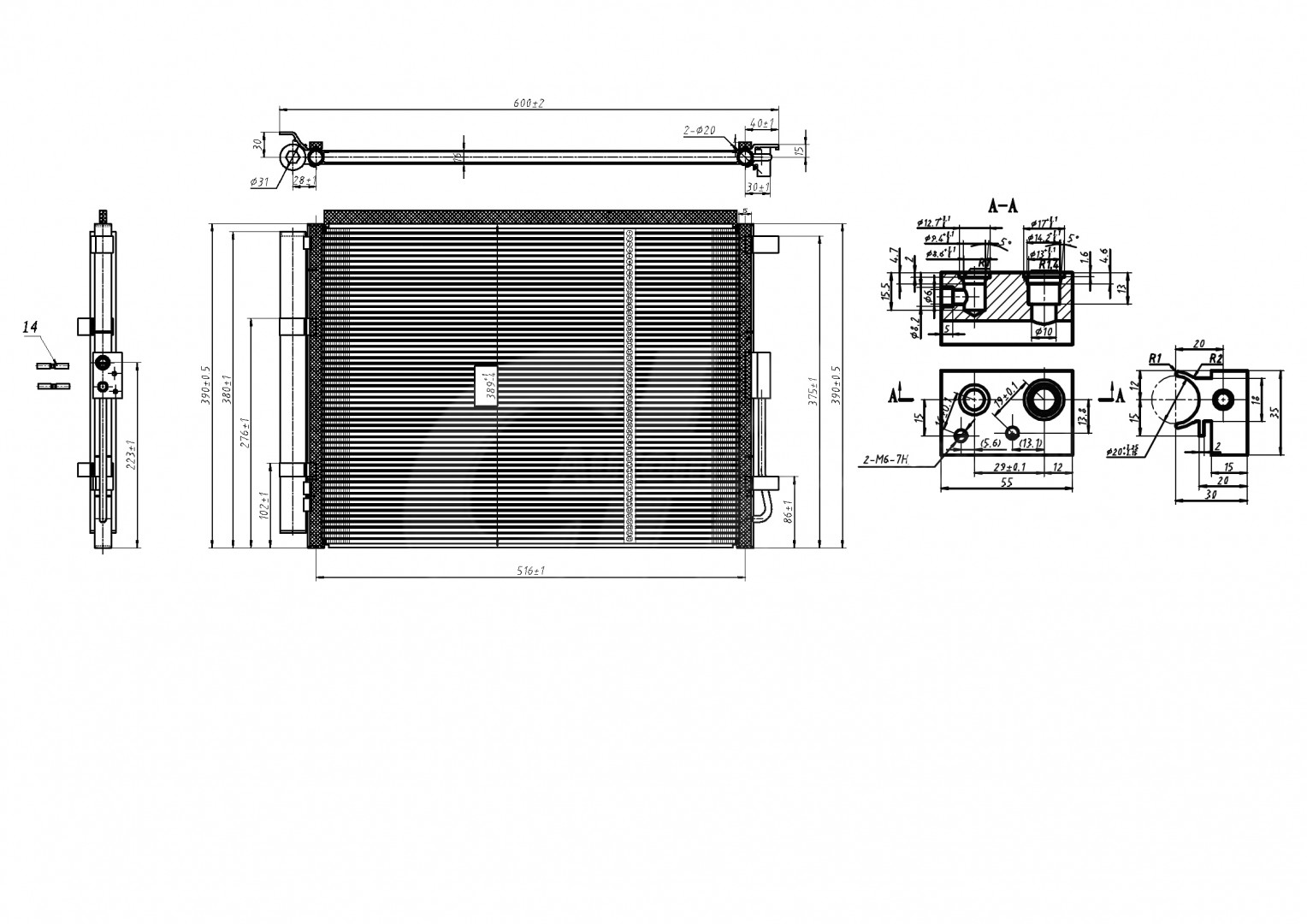 615 000_B CHLODNICA DO KLIMAT.HYUNDAI I30 12-