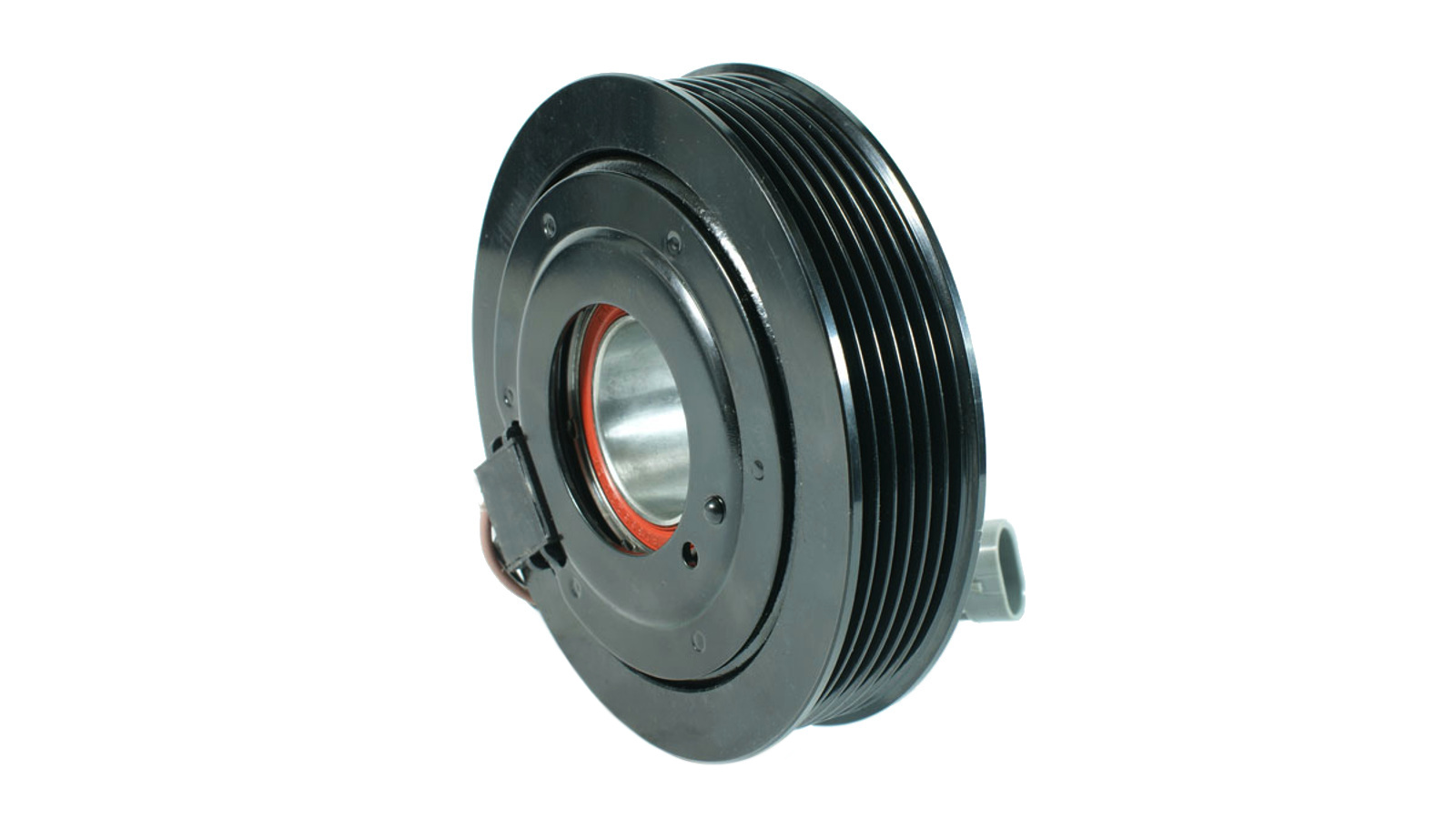 Sprzęgło kompletne kompresora klimatyzacji (SANDEN 6PK 124mm) ,